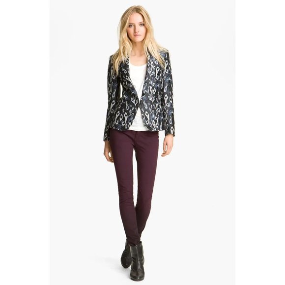 rag & bone Jackets & Blazers - RAG & BONE Silver Ikat Brocade Jacquard Blazer Tuxedo Jacket sz 0 Women's Tux